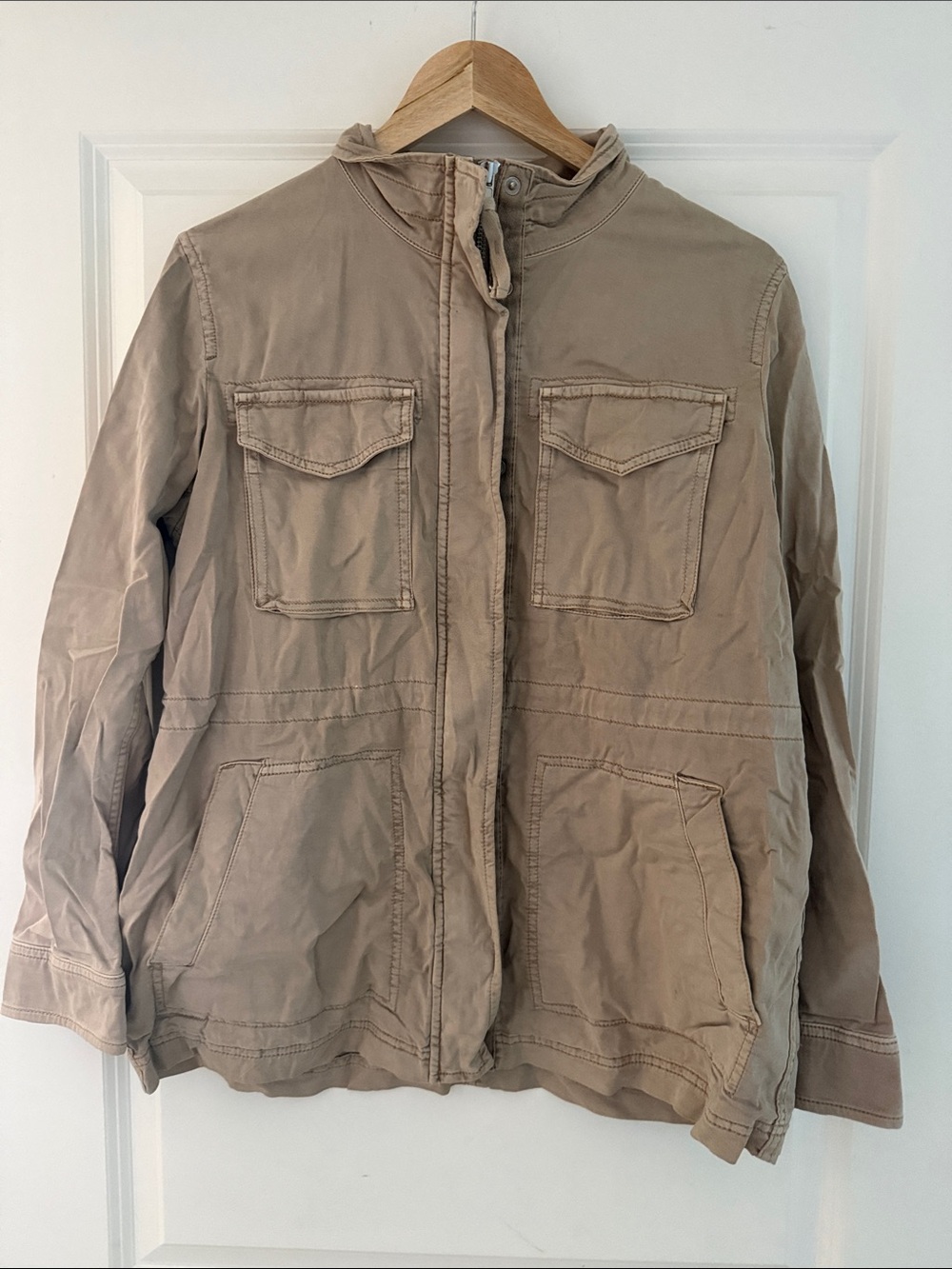 Gap Men's Khaki Field Jacket - Lightweight Utility Coat